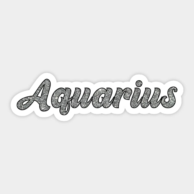 Aquarius Glitter Sticker by lolsammy910